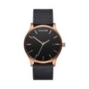 MVMTH Classical Leather Watch In Black